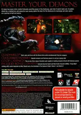 Darkness 2 (USA) box cover back